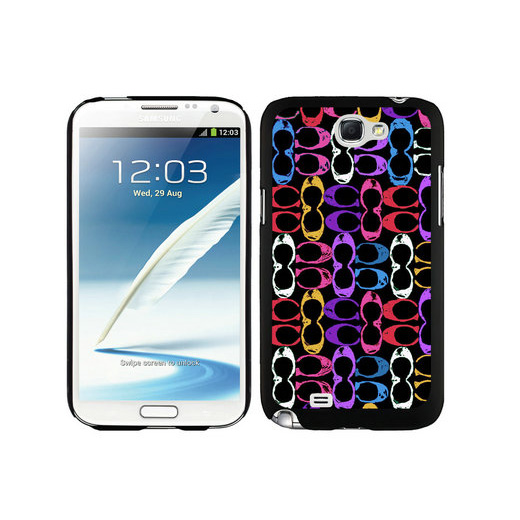 Coach Logo Monogram Multicolor Samsung Note 2 Cases DTB | Women